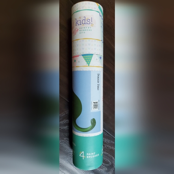 Donnie Dino Paint By Number Kit for Kids by Pink Picasso - Picture 2 of 4